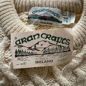 Aran Craft Vintage NWT Irish Wool Fisherman’s Sweater